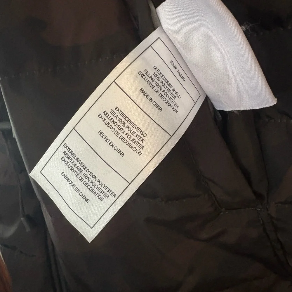 Canada Weather Gear Women's Brown Camouflage Puffer Jacket - Picture 5 of 8